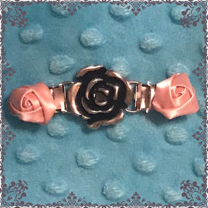 Pink rose cinch clip vest kimono Carly dress